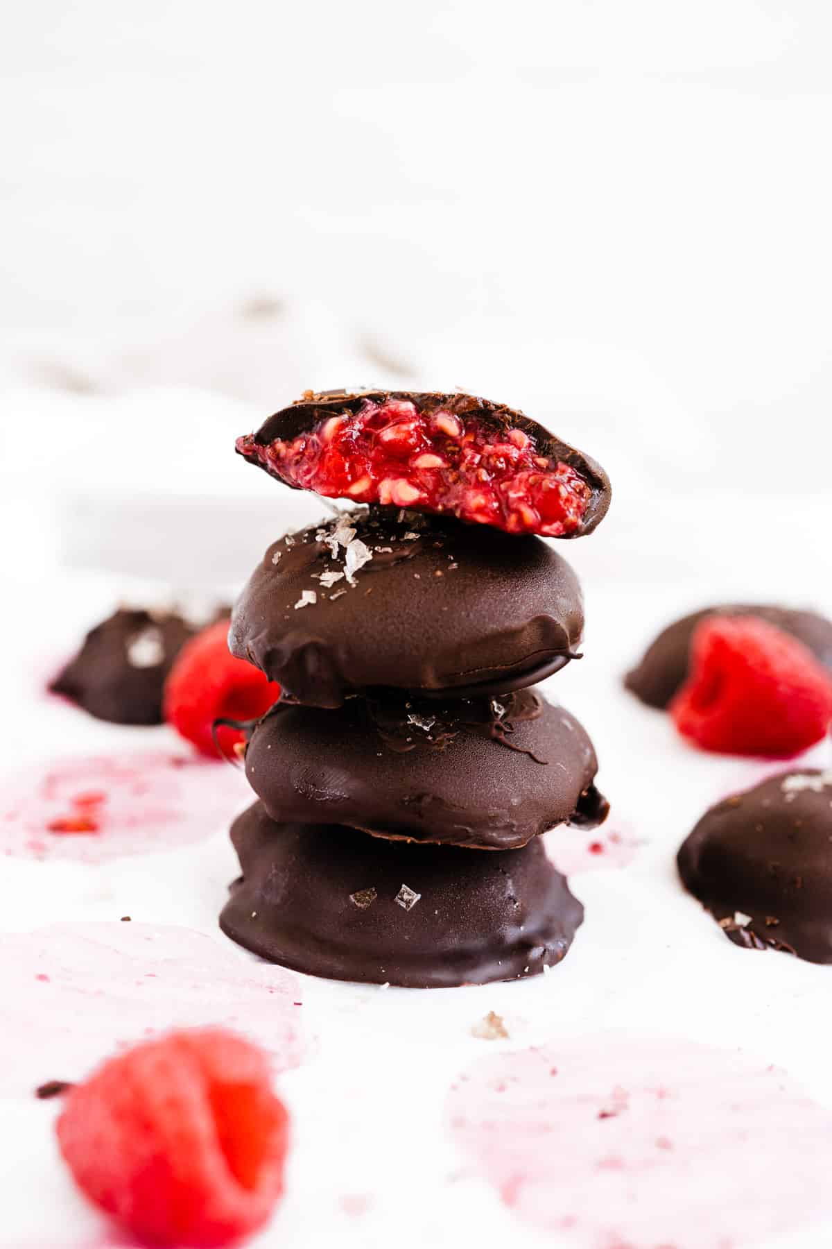 Dark Chocolate-Covered Raspberry Bites by Eat Fresh Glow