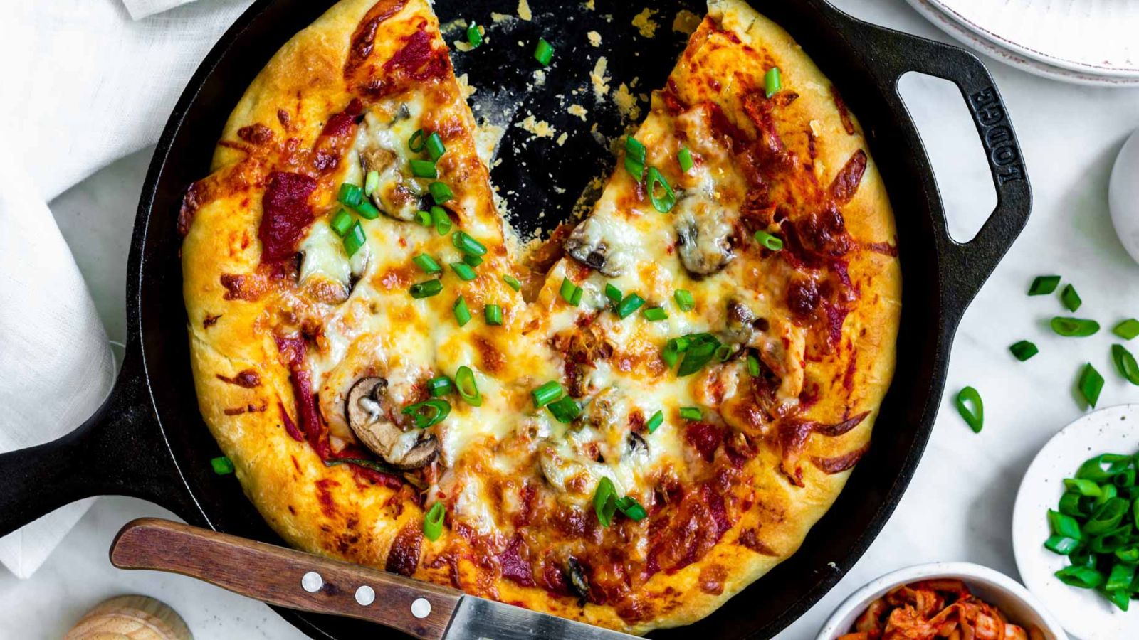 Korean Kimchi Pizza by Sunglow Kitchen