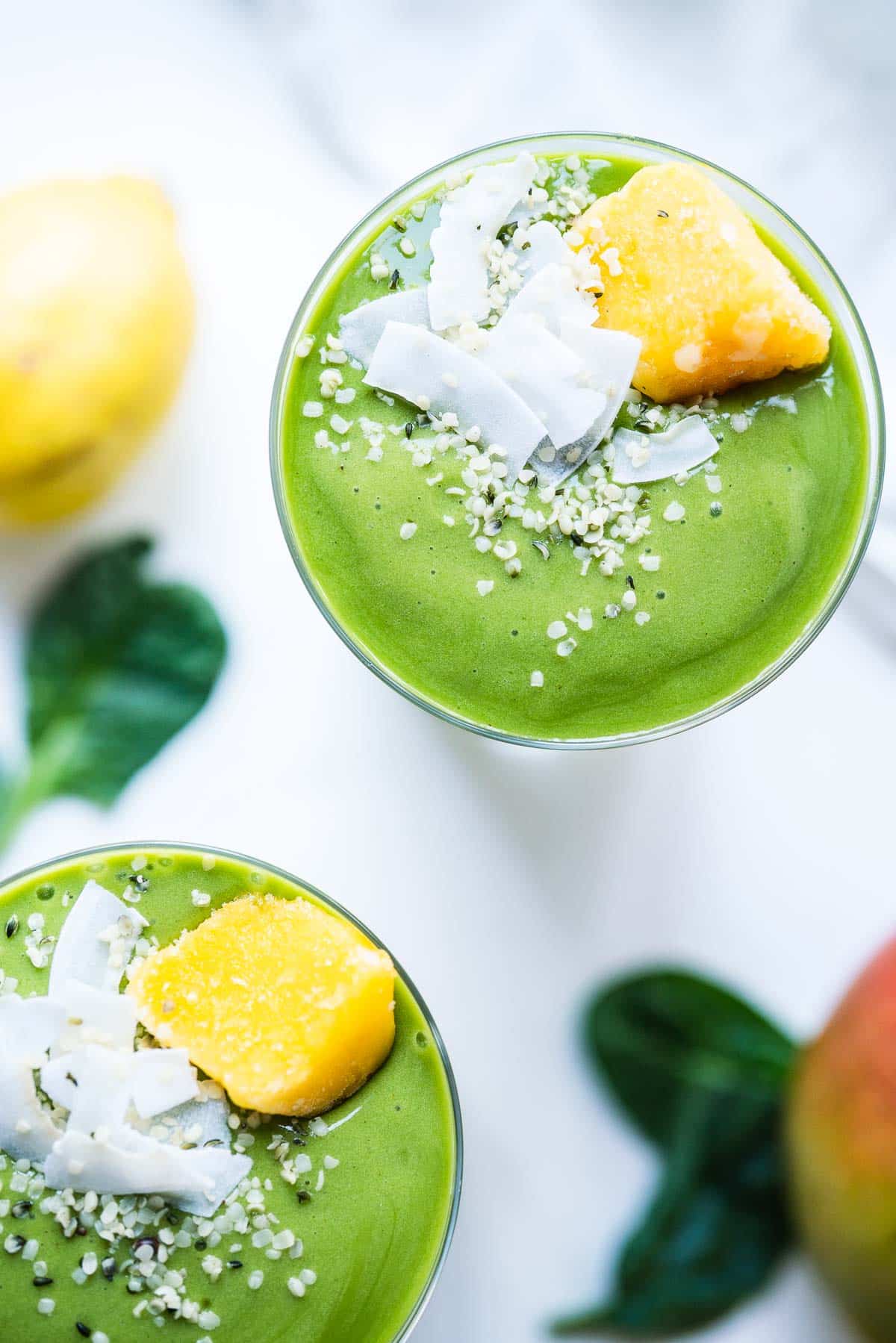 Mango Spinach Smoothie by Free Your Fork