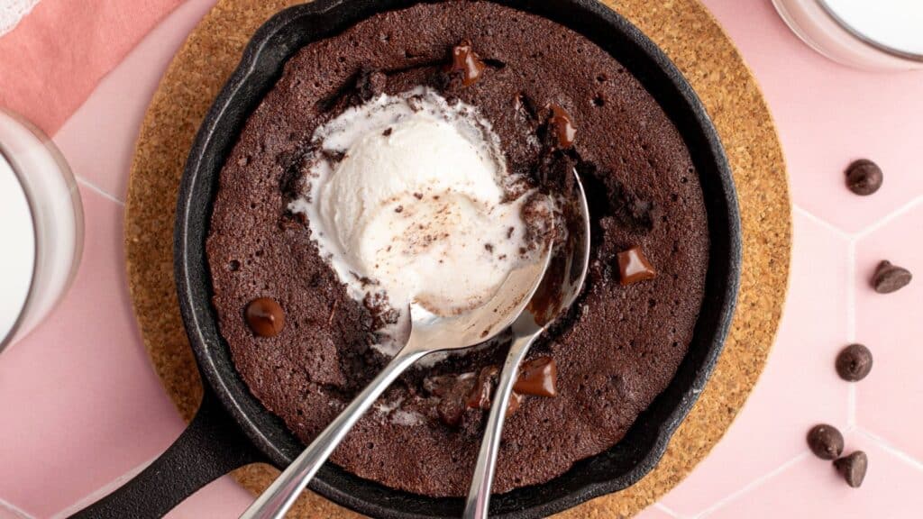 Mini Skillet Brownie by Olivia's Kitchen