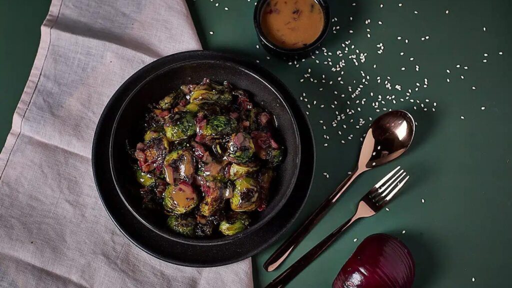 Miso Brussels Sprouts by Gimme From Scratch
