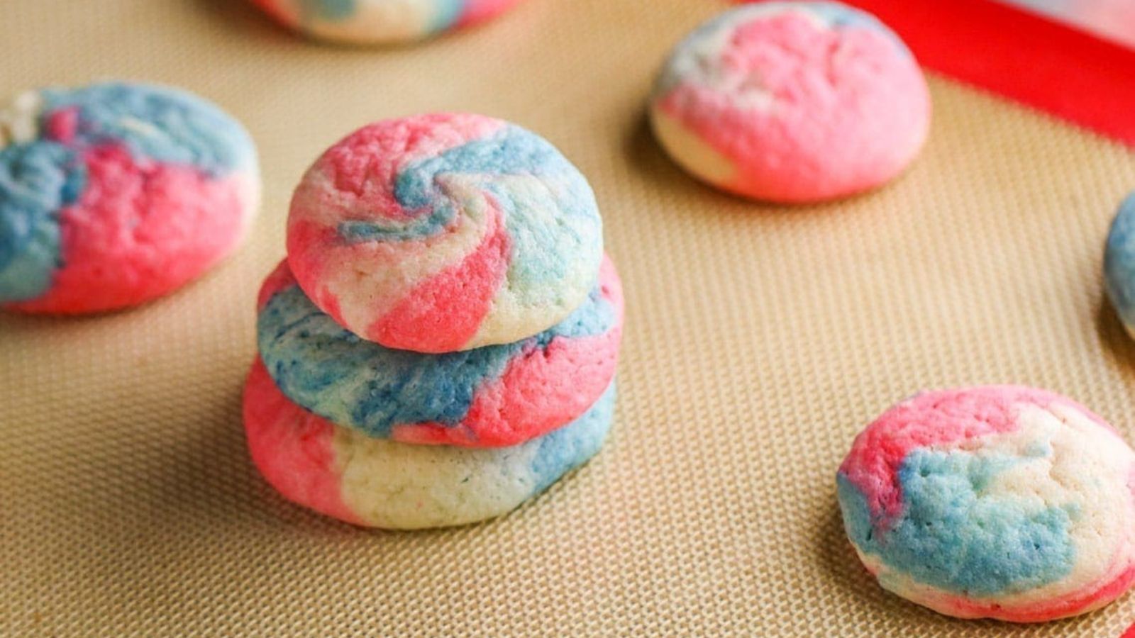13 Fourth of July Cookie Recipes for a Star Spangled Celebration Patriotic Cheesecake Cookies by Yellow Bliss Road