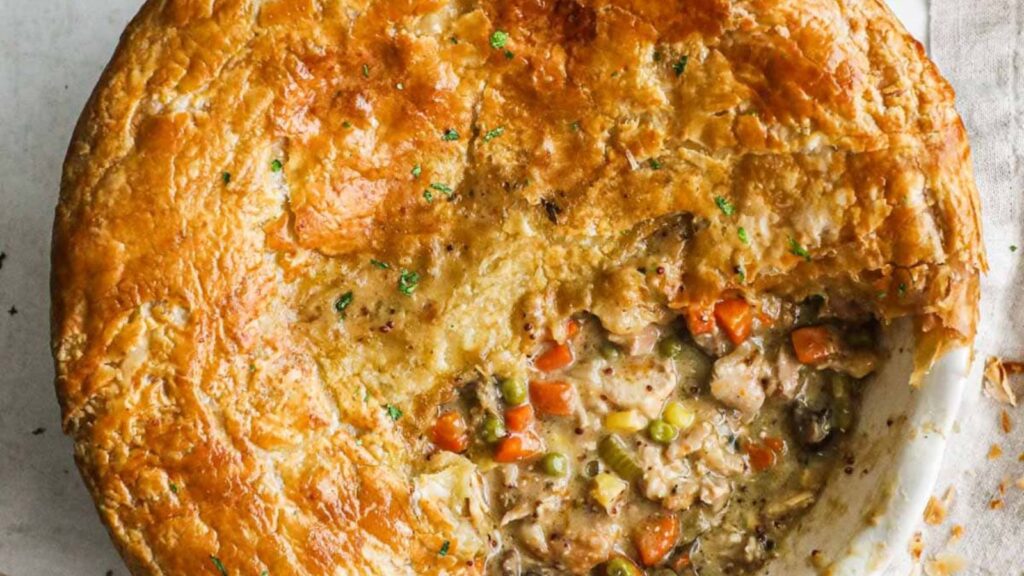 Puff Pastry Chicken Pot Pie by The Heirloom Pantry