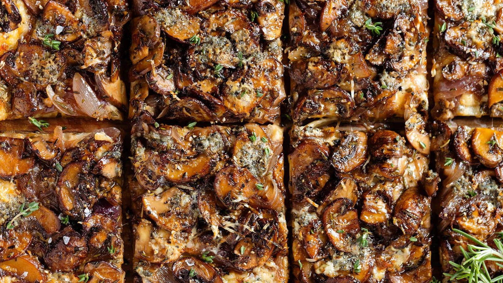Puff Pastry Mushroom Tart by The Healthful Ideas