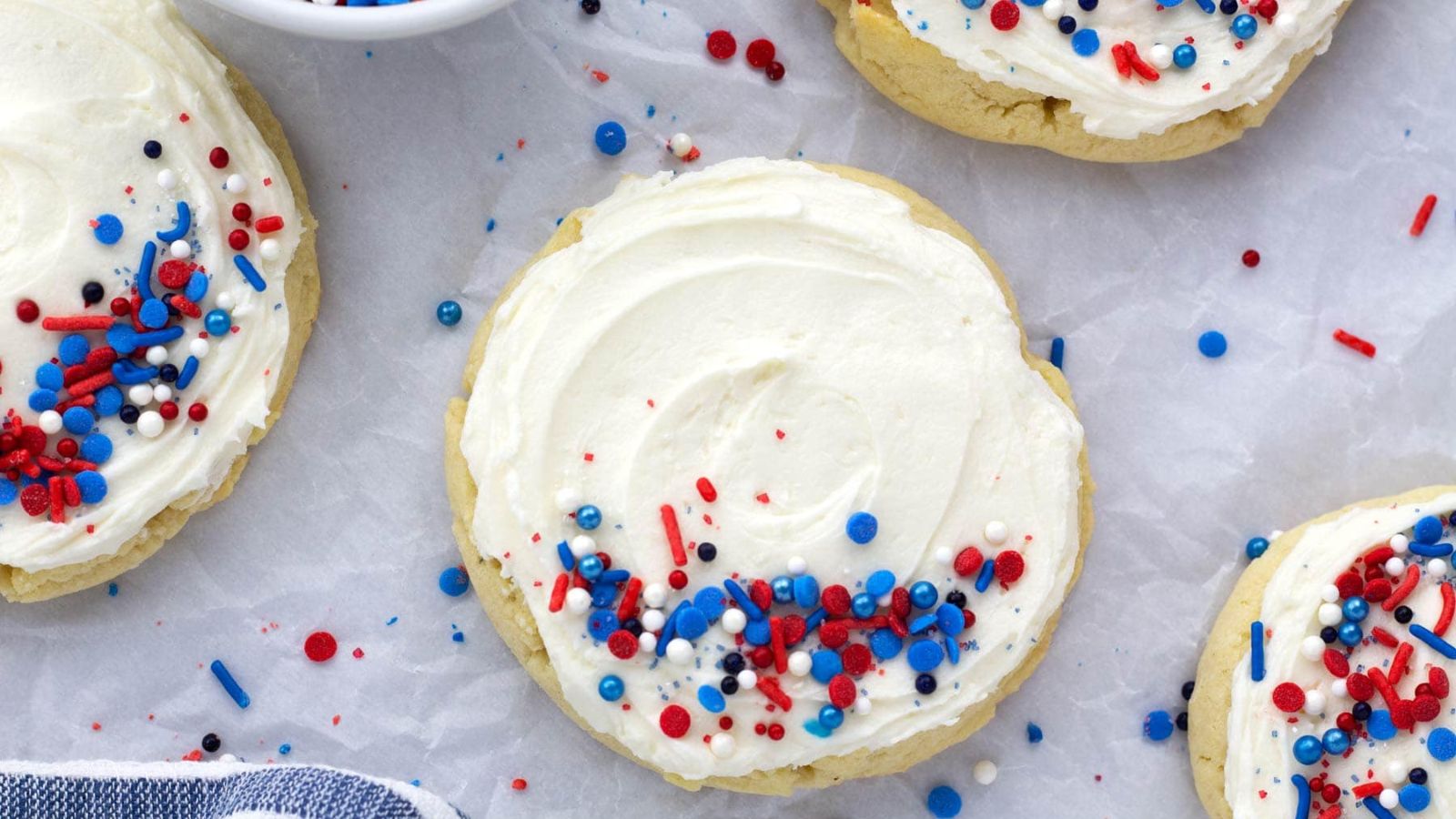 13 Fourth of July Cookie Recipes for a Star Spangled Celebration Soft 4th of July Sugar Cookies by Borrowed Bites