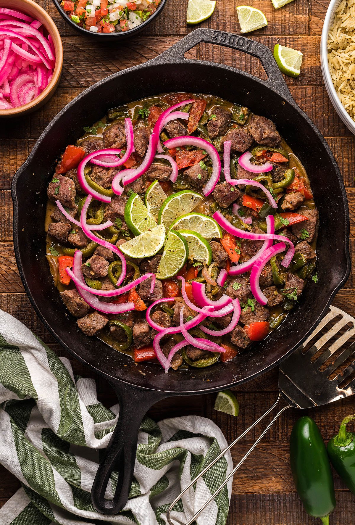 Steak Picado with Pickled Onions by Xoxo Bella