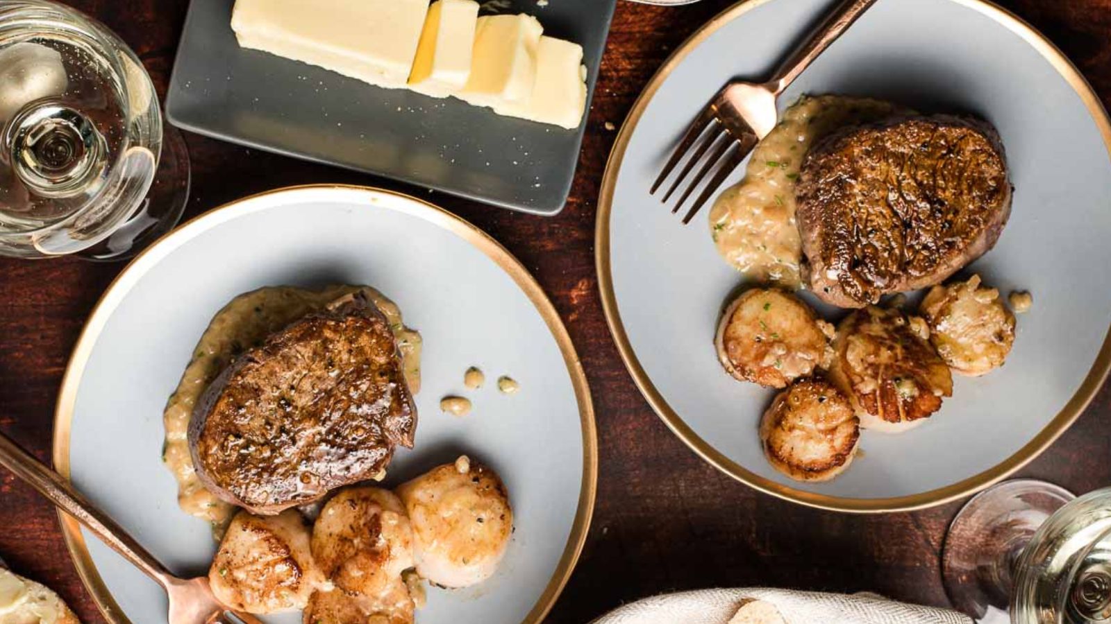 Steak and Scallops (Surf and Turf) by Neighborfood Blog