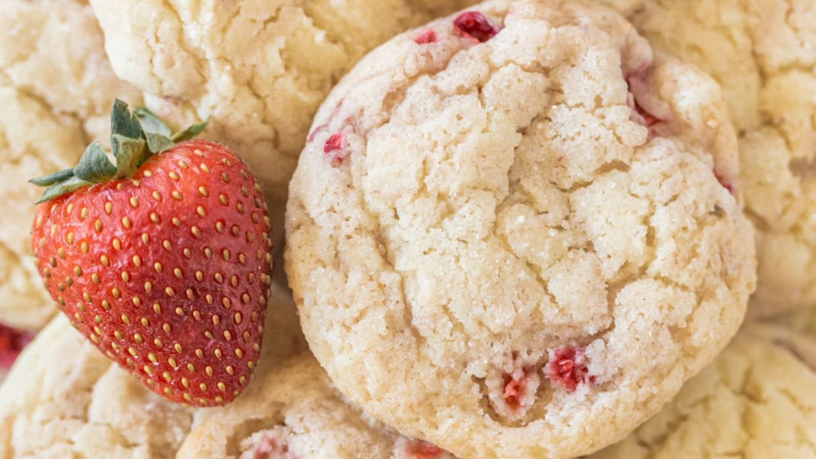13 Fourth of July Cookie Recipes for a Star Spangled Celebration Strawberry Sugar Cookies by Kristine in Between