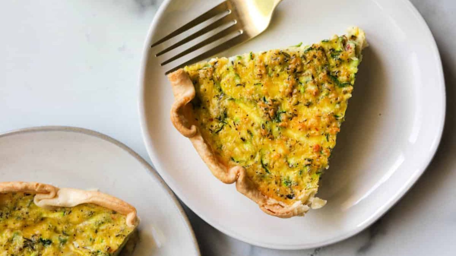 Zucchini and Bacon Quiche by The Healthy Epicurean