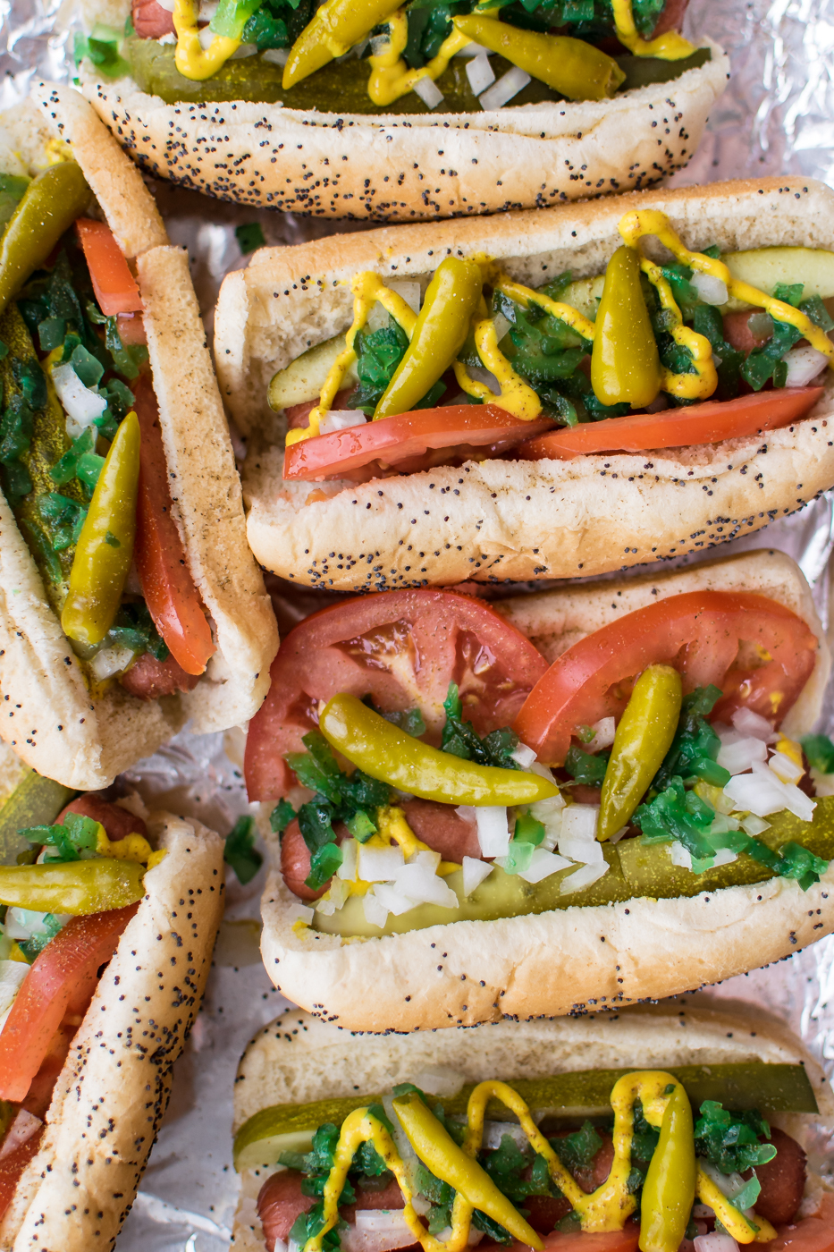 chicago style hot dogs by Carolyn's Cooking