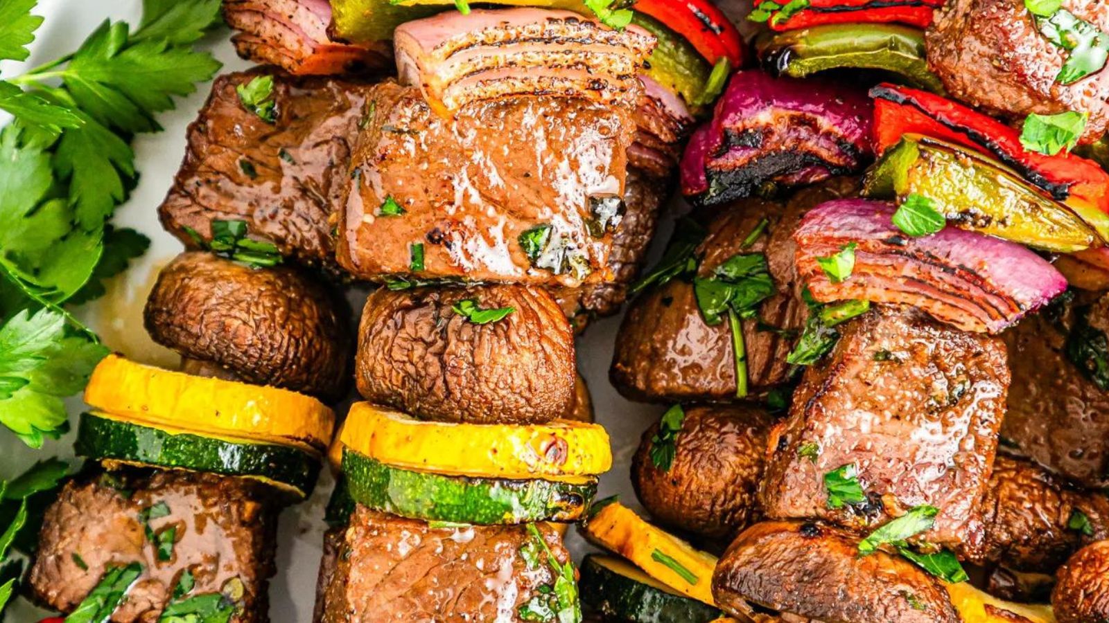 Beef Steak Kabobs by Wonky Wonderful