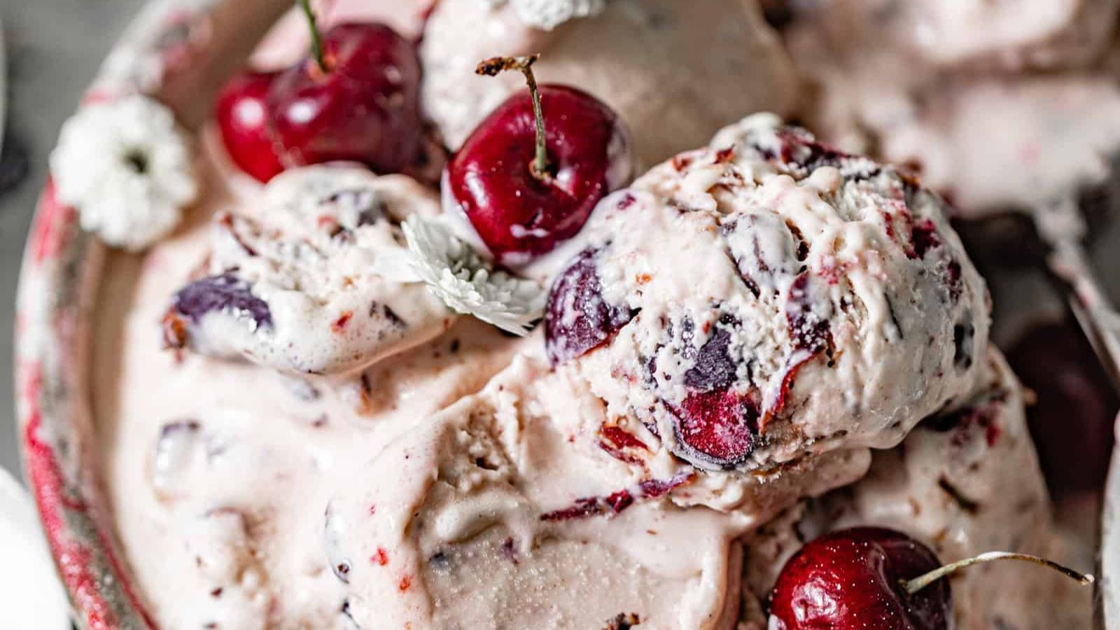 21 Cherry-licious Recipes to Try Now Black Cherry Ice Cream by Britney Breaks Bread