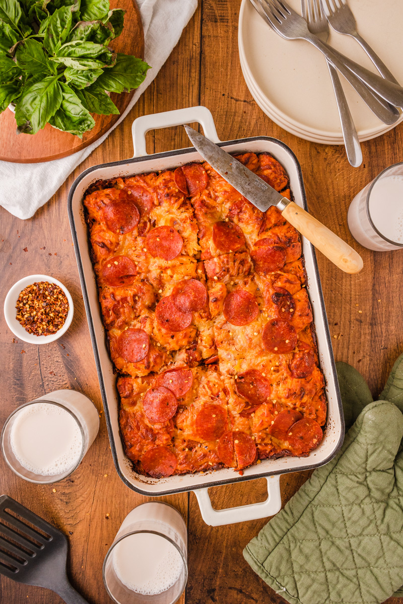 Bubble Up Pizza Casserole by The Cookin' Chicks FI