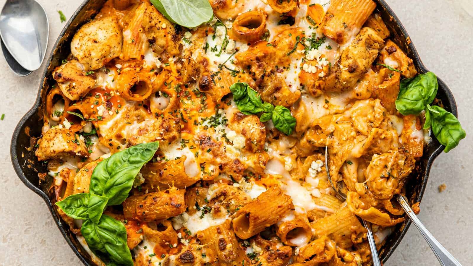 21 Delicious Recipes You'll Want To Make This August Buffalo Chicken Pasta by Britney Breaks Bread