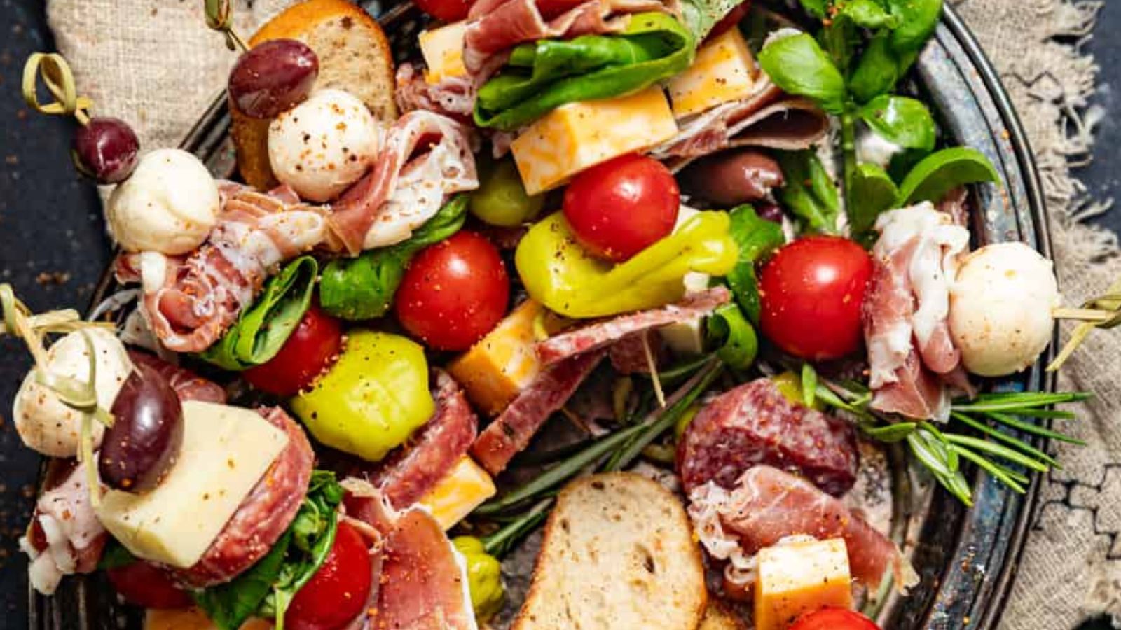 Charcuterie Skewers by Britney Breaks Bread