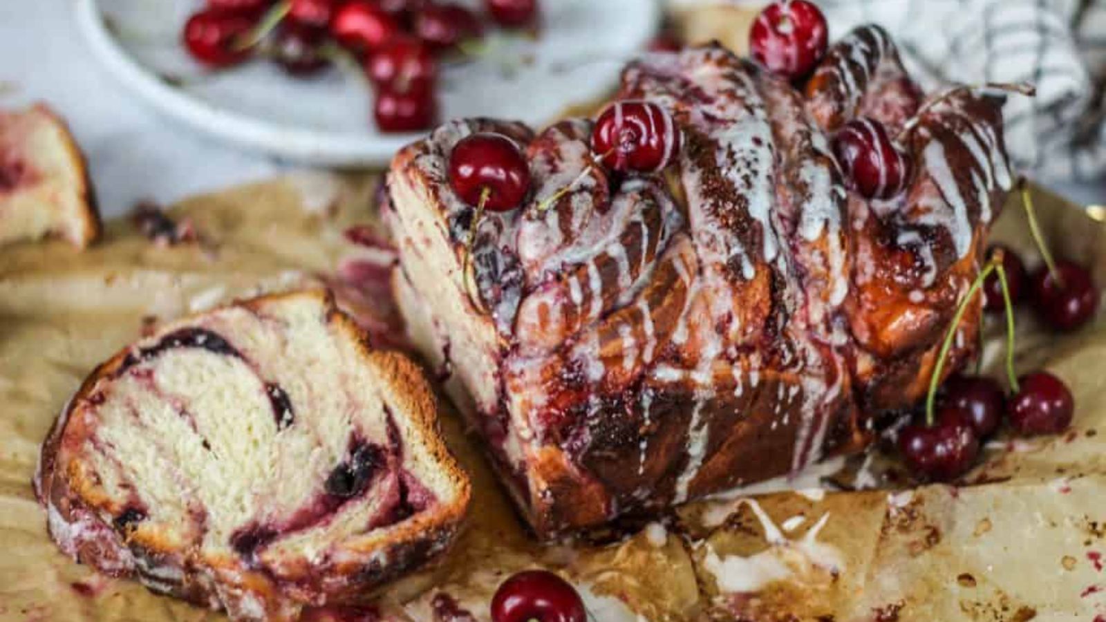 21 Cherry-licious Recipes to Try Now Cherry Cream Cheese Babka by Britney Breaks Bread