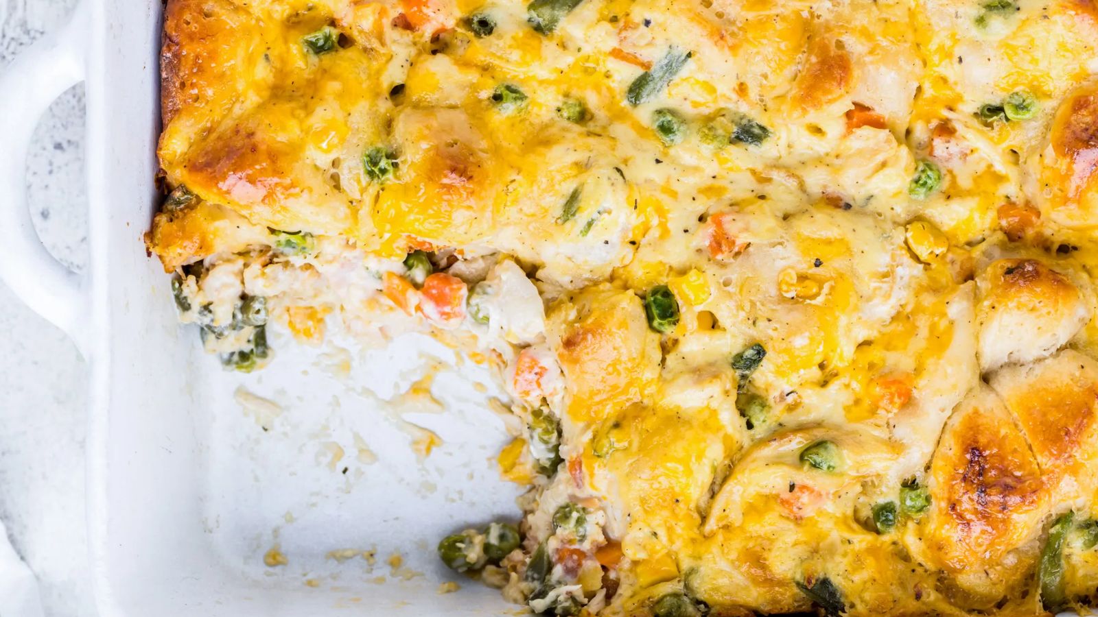 "Where Has This Been All My Life?" 14 Bubble Up Recipes Chicken Pot Pie Casserole by Wonky Wonderful
