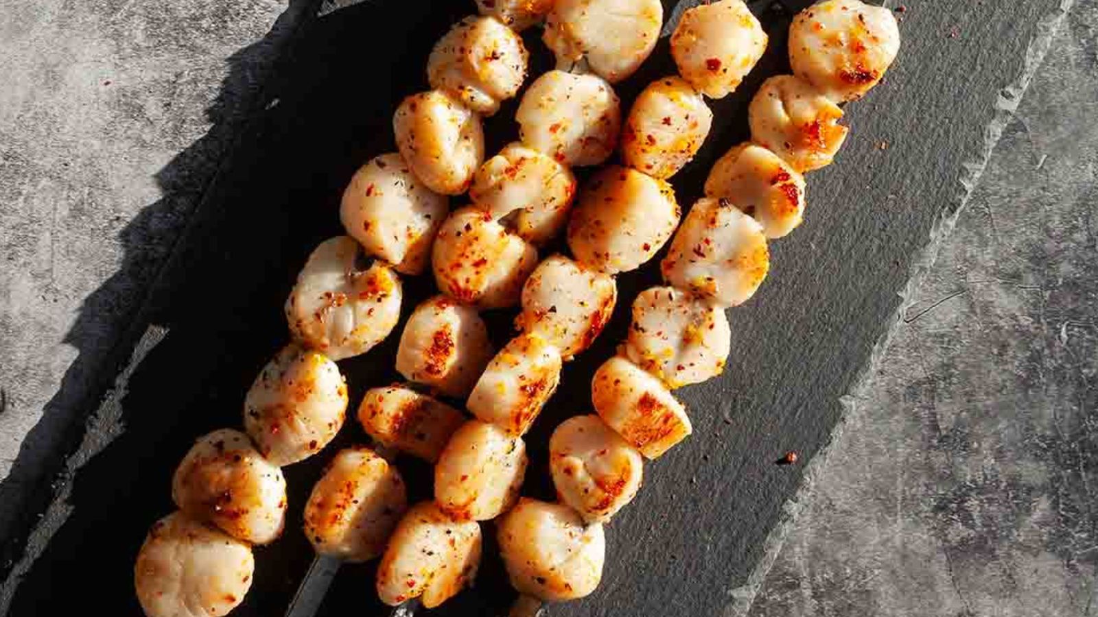 Citrus Scallop Skewers by Camp Grill Eat