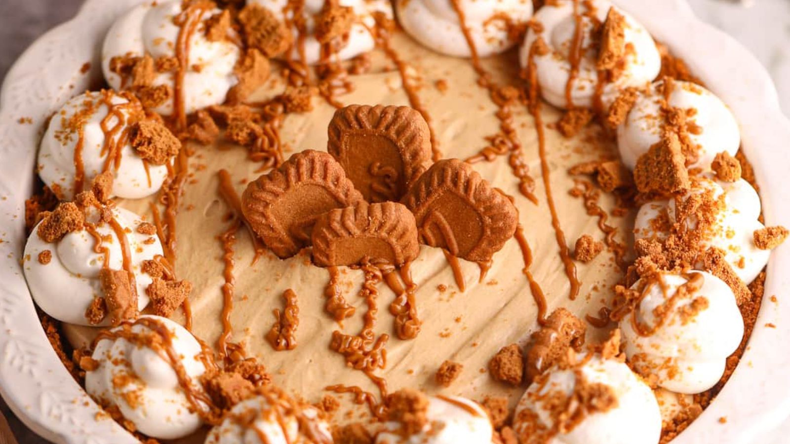 Cookie Butter Pie by Pink Owl Kitchen