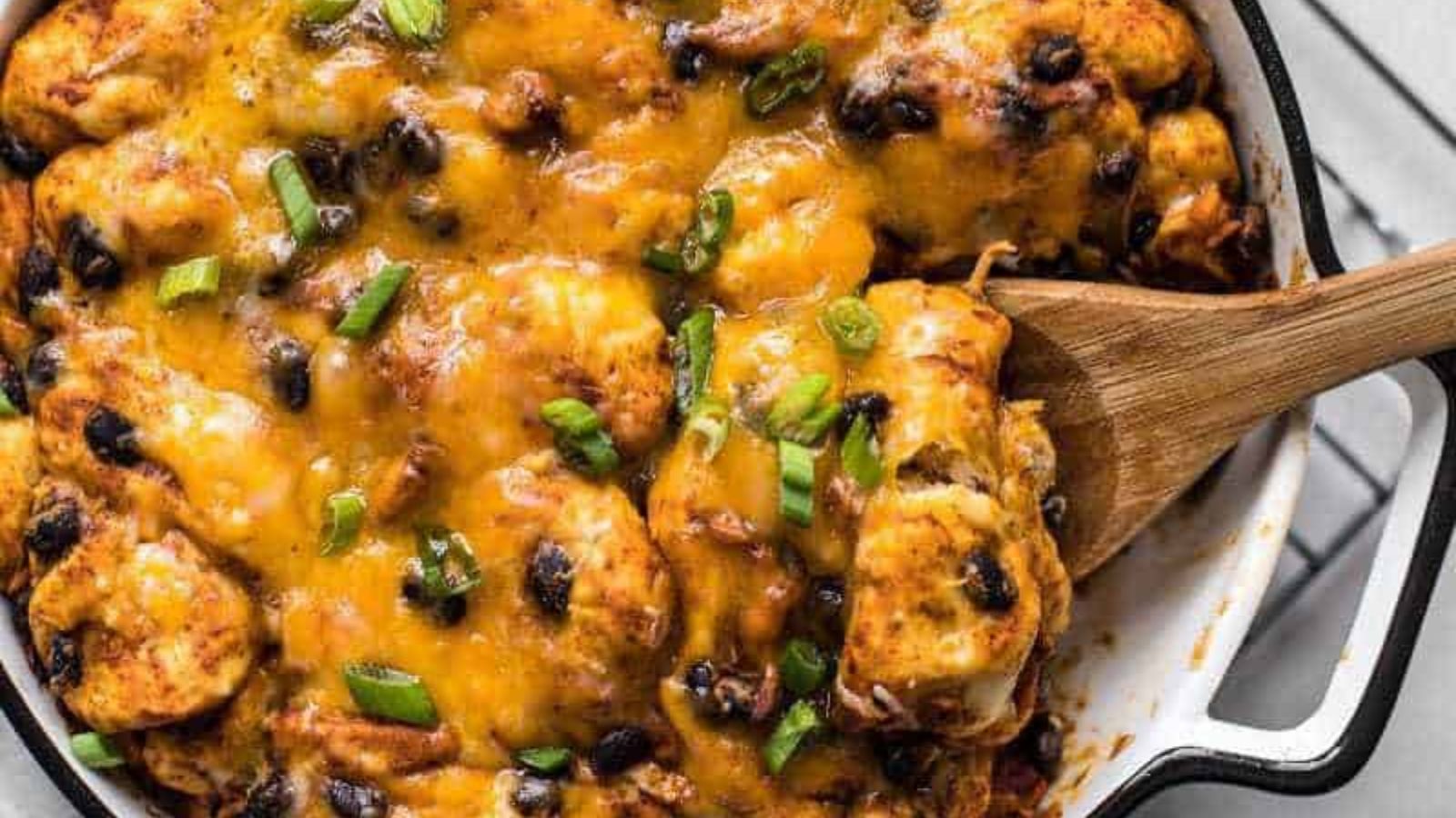 "Where Has This Been All My Life?" 14 Bubble Up Recipes Enchilada Bubble Up Casserole by Budget Bytes