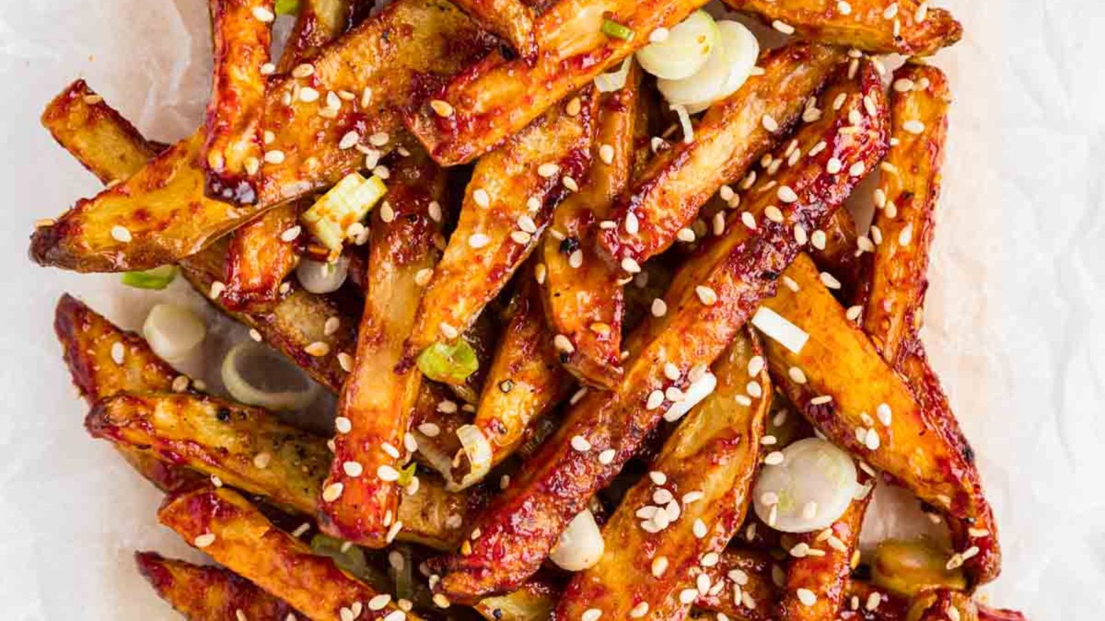 Loaded Gochujang Fries by The Fruit Jem