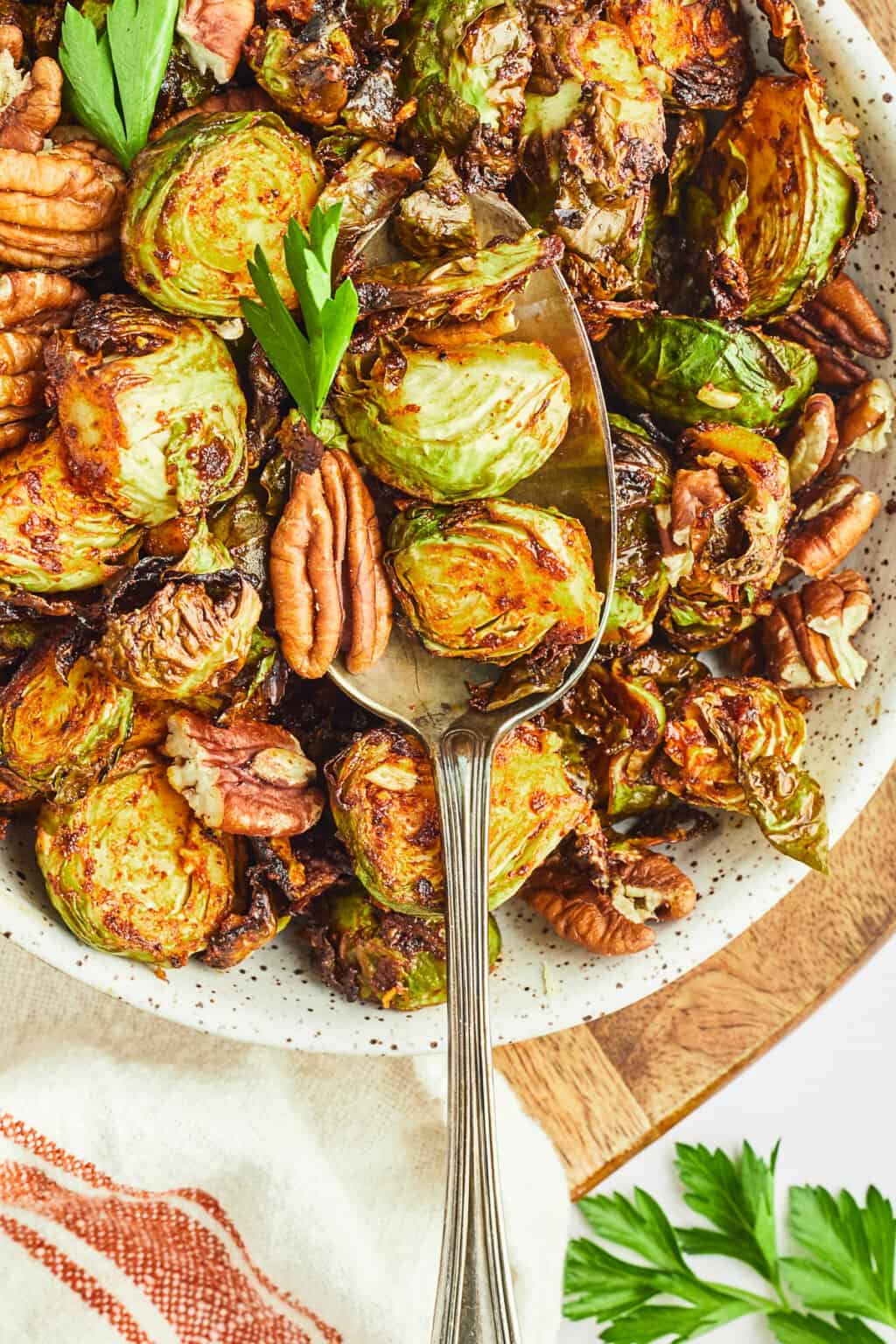 Maple Brussels Sprouts by The Creative Bite