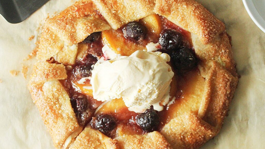 21 Cherry-licious Recipes to Try Now Peach Cherry Galette by Chenee Today