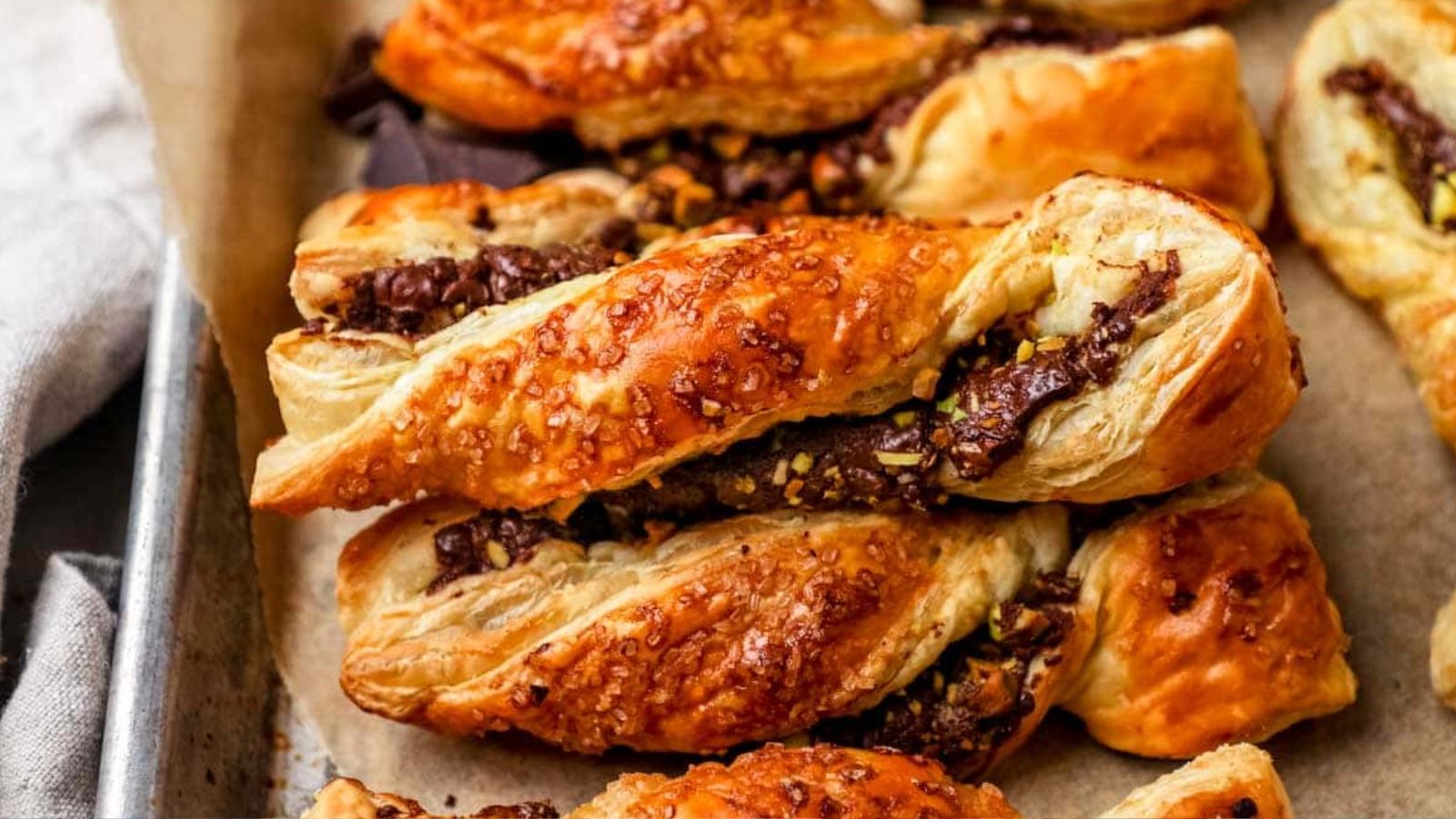 Puff Pastry Chocolate Nutella Twists by The Heirloom Pantry