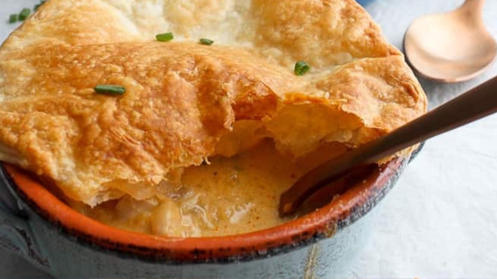 Seafood Pot Pie with Puff Pastry by Champagne Tastes