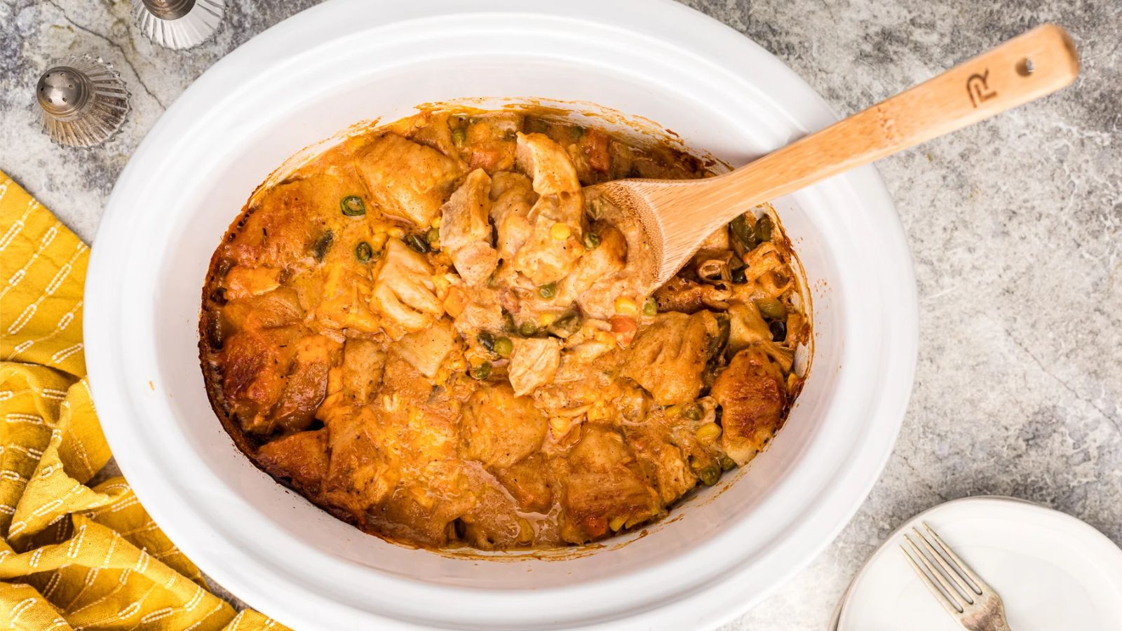 "Where Has This Been All My Life?" 14 Bubble Up Recipes Slow Cooker Chicken Bubble Up Casserole by The Magical Slow Cooker