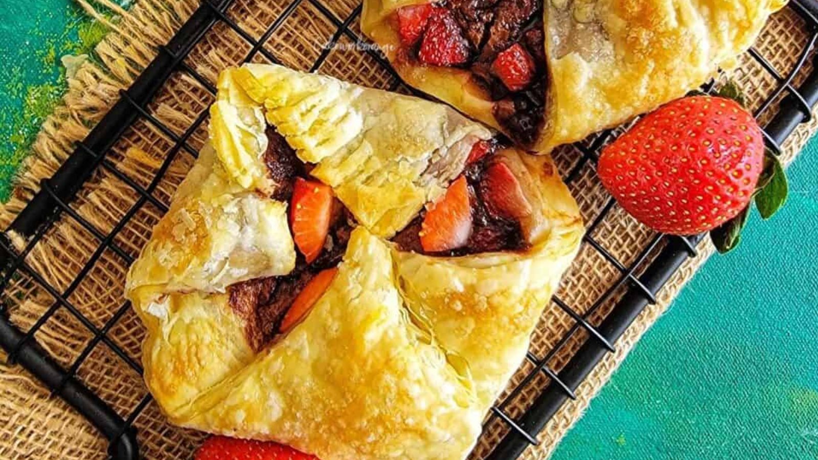 Strawberry Nutella Puff Pastry by Cakework Orange