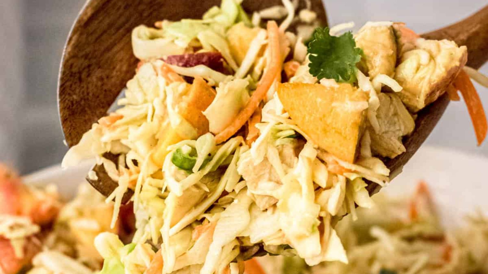 21 Tasty Recipes For Your Leftover Rotisserie Chicken Thai Chicken Salad with Peanut Dressing by Dana's Table