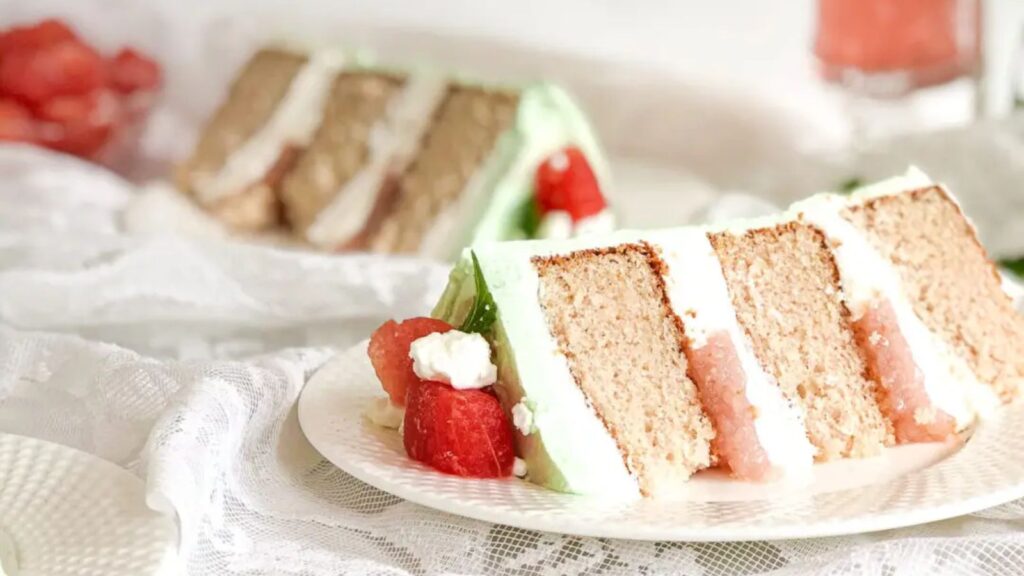 16 Recipes to Turn Watermelon Into Your New Favorite Obsession Watermelon Feta Cake by Caked by Katie