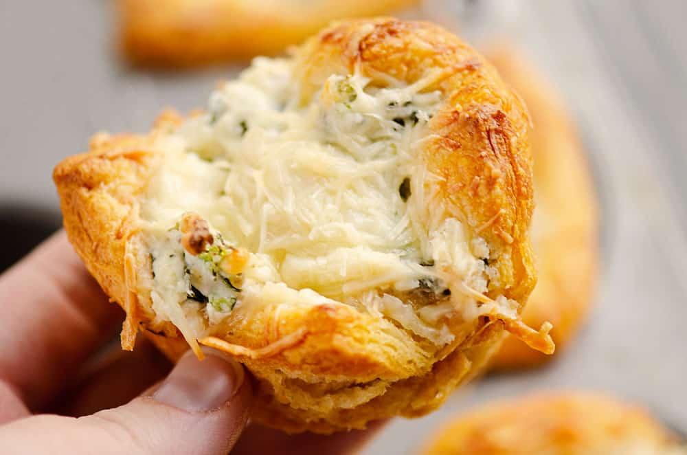 Chicken Broccoli Crescent Cups by The Creative Bite