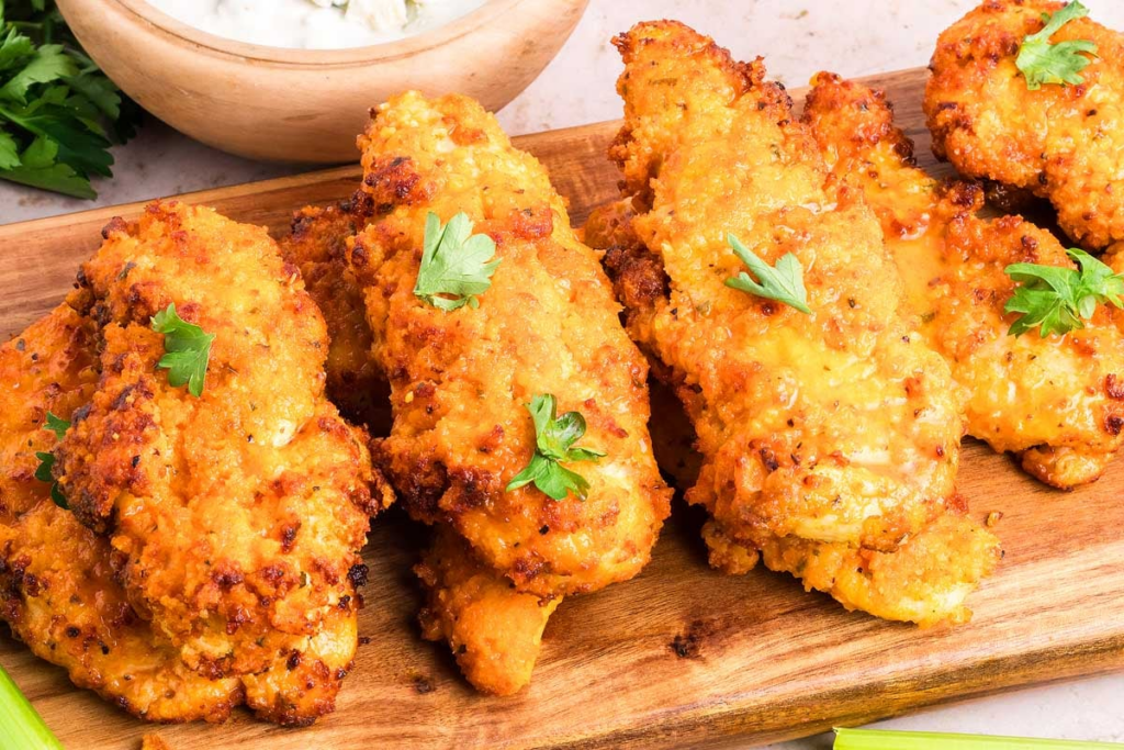 Air Fryer Buffalo Chicken Tenders by Xoxo Bella