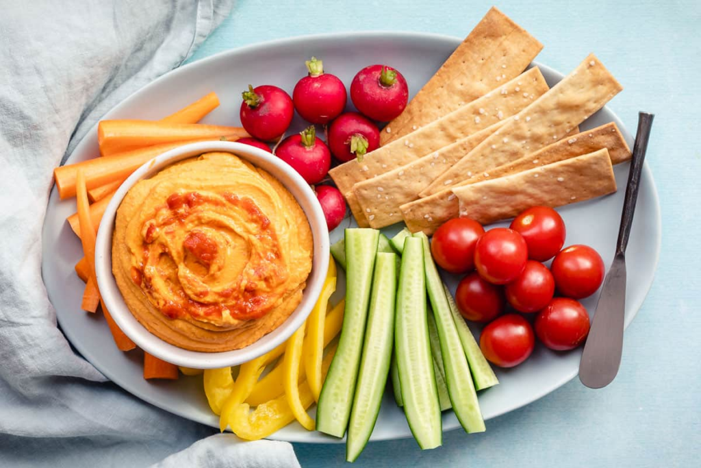 Spicy Harissa Hummus by Vanilla Bean Cuisine