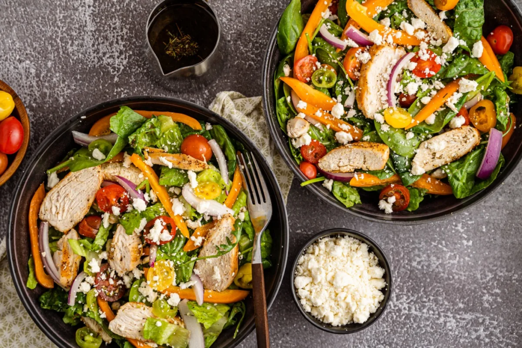15 Flavorful Grilled Chicken Recipes Grilled Mediterranean Chicken Salad by Or Whatever You Do