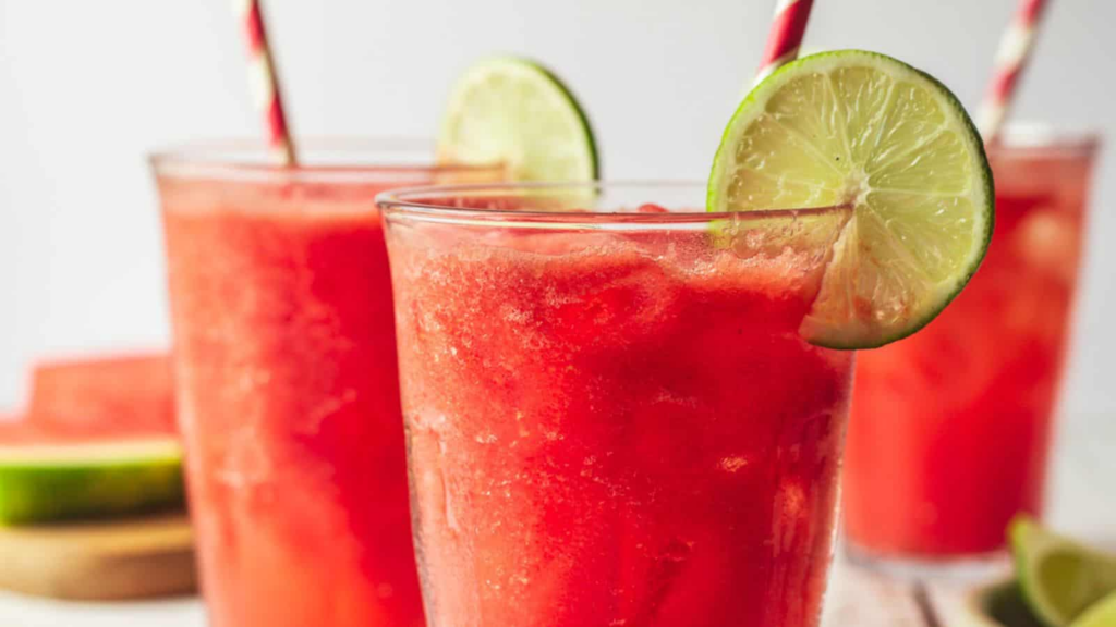 16 Recipes to Turn Watermelon Into Your New Favorite Obsession Refreshing Lime Watermelon Juice by My Mocktail Forest