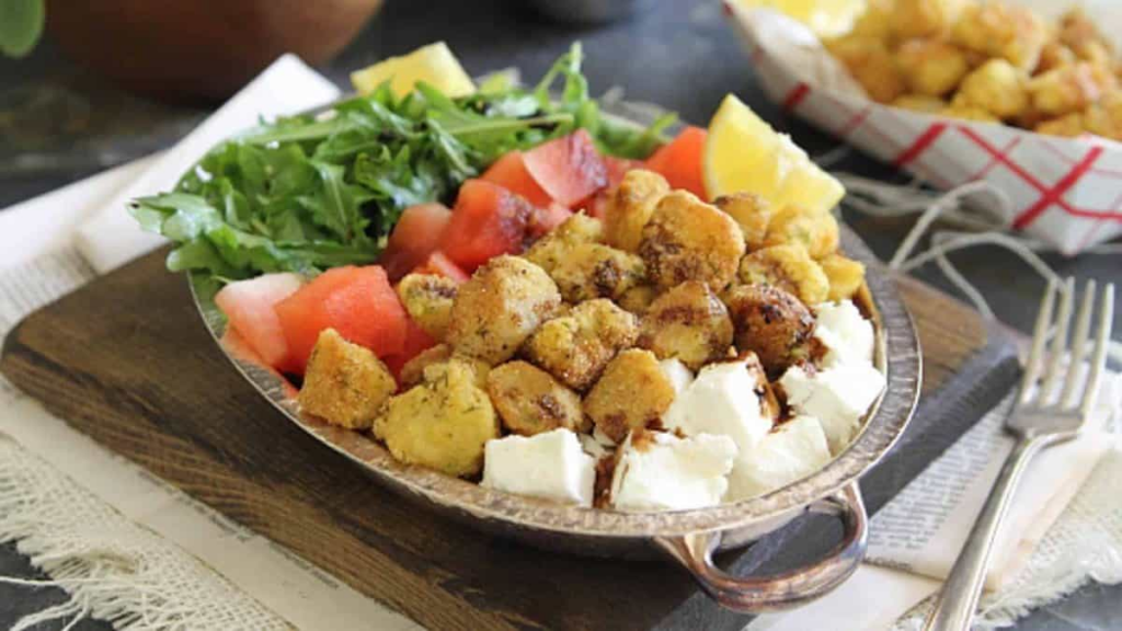 16 Recipes to Turn Watermelon Into Your New Favorite Obsession Watermelon Feta Salad with Cornmeal Crusted Fried Scallops by Running To The Kitchen
