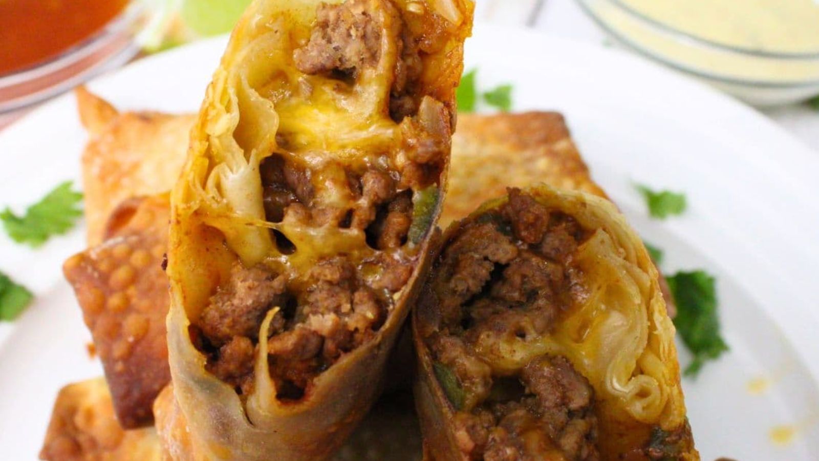Roll With It: 18 Unique Egg Roll Recipes Air Fryer Taco Egg Rolls by Dinners Done Quick