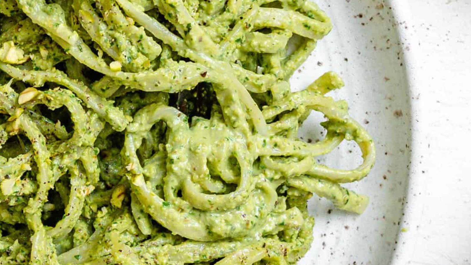 22 Recipes That'll Make You Obsessed with Avocado Avocado Pesto Pasta by Plant Based On A Budget