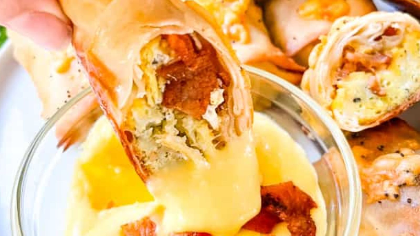 Roll With It: 18 Unique Egg Roll Recipes Bacon and Egg Rolls by Three Olives Branch