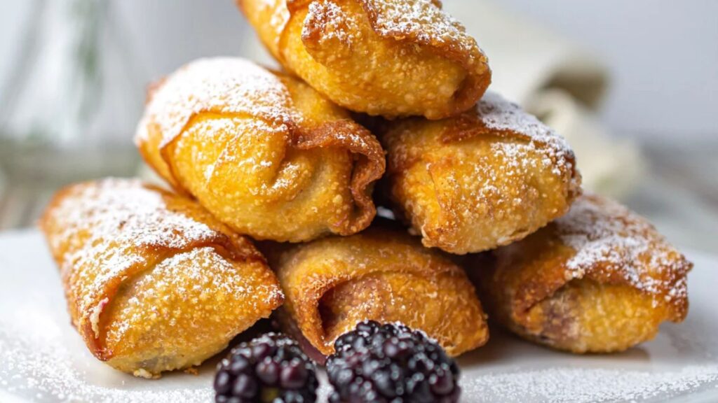 Roll With It: 18 Unique Egg Roll Recipes Blackberry Cheesecake Egg Rolls by Dancing Through The Rain