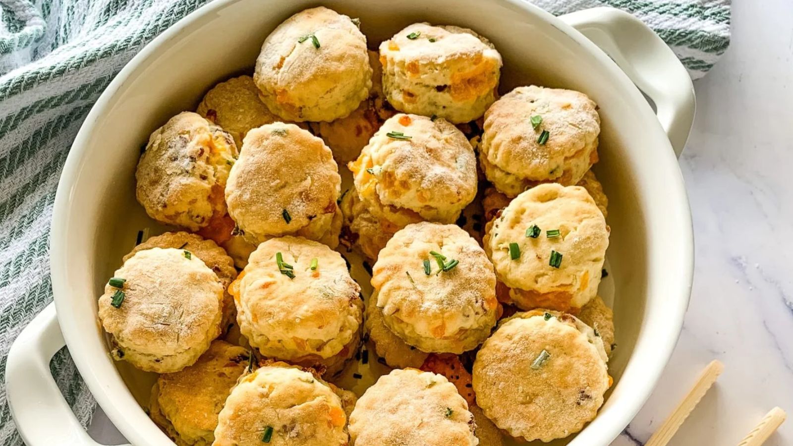 Cheesy Mini Biscuits by The Feathered Nester