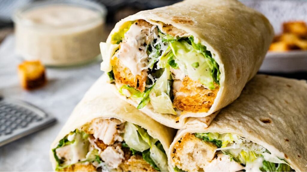 Lunch in a Jiffy: 21 Lunches Ready In 30 Minutes Or Less Chicken Caesar Wrap by Two Peas and Their Pod