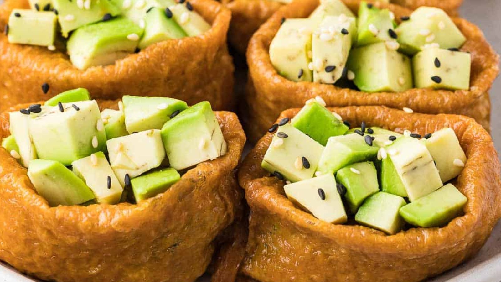 22 Recipes That'll Make You Obsessed with Avocado Inari Avocado Roll by The Fruity Jem
