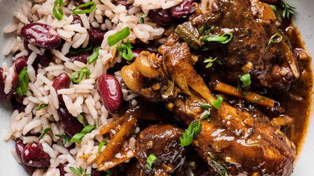 22 Caribbean Dishes That'll Knock Your Flip Flops Off Jamaican Brown Stew Chicken Recipe by Grand Baby Cakes
