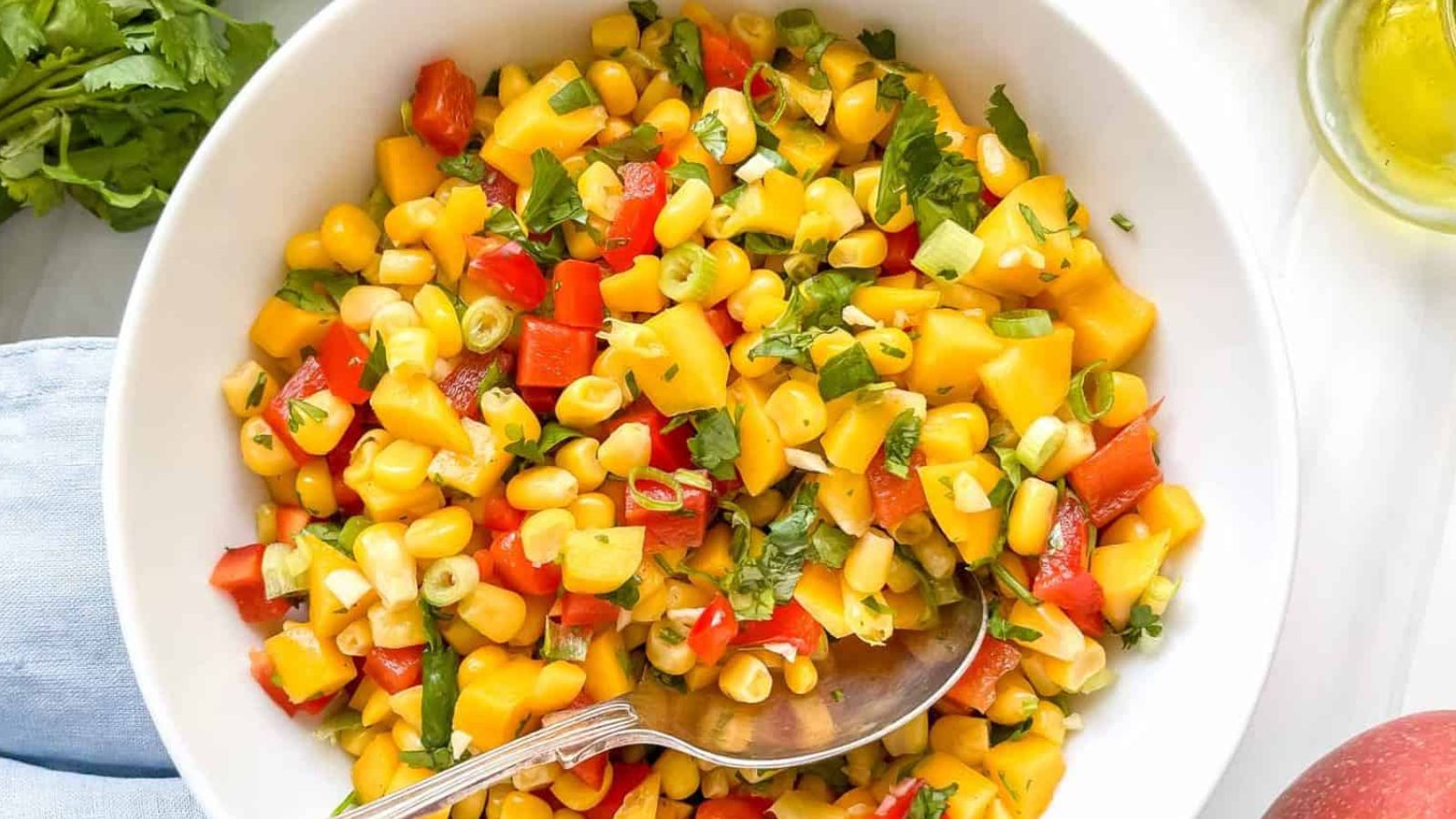 19 Delicious Salsa Recipes Mango Corn Salsa by Through The Fibro Fog