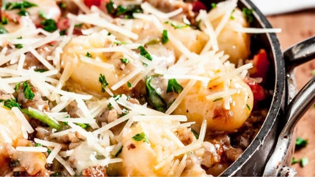 21 Lazy Chef’s One Pan Recipes One Pan Gnocchi with Sausage by Chew Out Loud