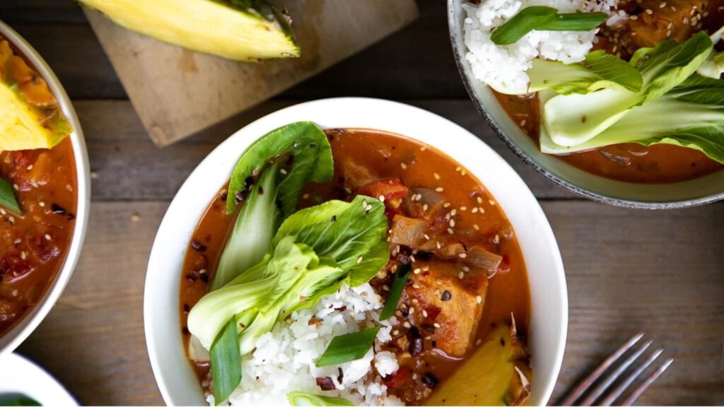 Get Your Spice On: 20 Delicious Curry Recipes Pineapple Coconut Thai Fish Curry by The Forked Spoon